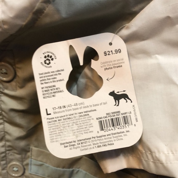 👑 Ears to you Dog Shirt Large NWT - Picture 4 of 5